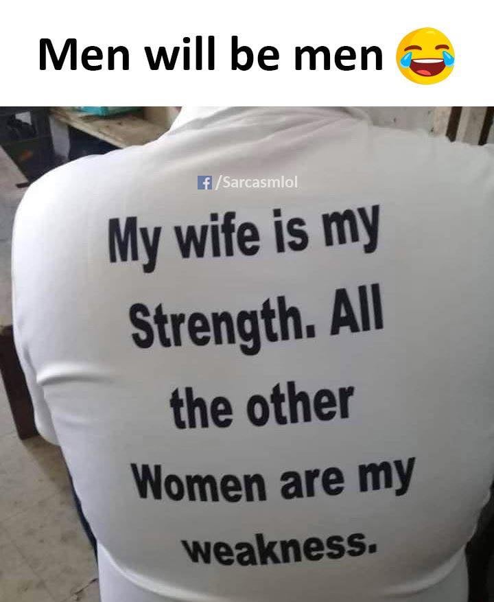 My wife is my strength Blank Meme Template