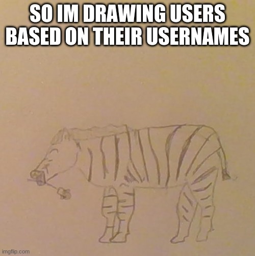 izebrarose9 | SO IM DRAWING USERS BASED ON THEIR USERNAMES | image tagged in drawings | made w/ Imgflip meme maker