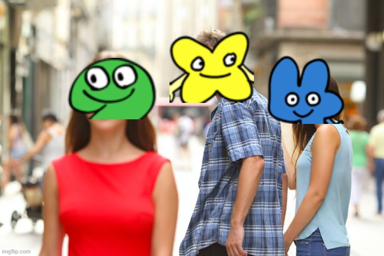 This Is What Happen In BFB 16 | image tagged in memes,distracted boyfriend,bfb,bfdi,funny | made w/ Imgflip meme maker
