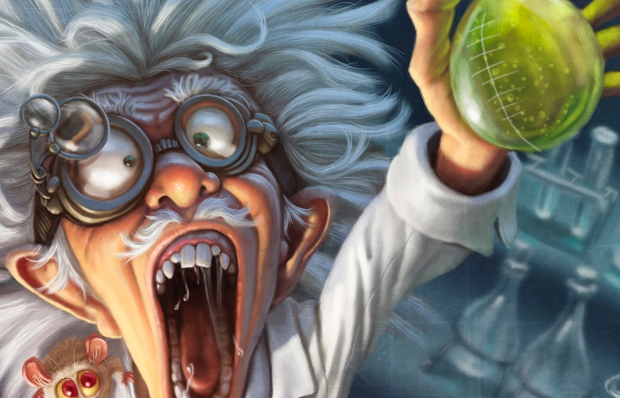 High Quality Mad scientist Blank Meme Template