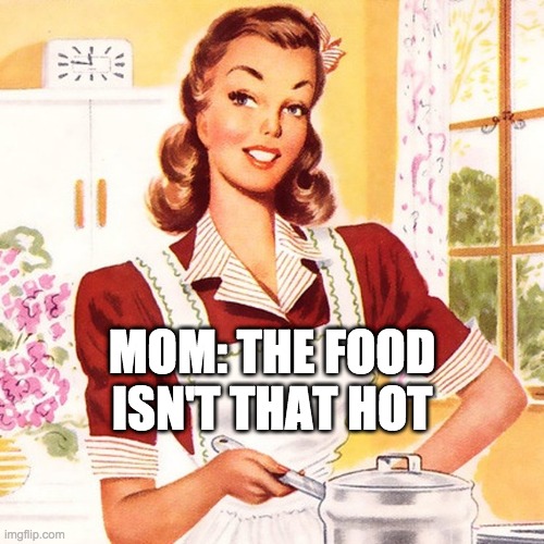 MOM: THE FOOD
ISN'T THAT HOT | made w/ Imgflip meme maker