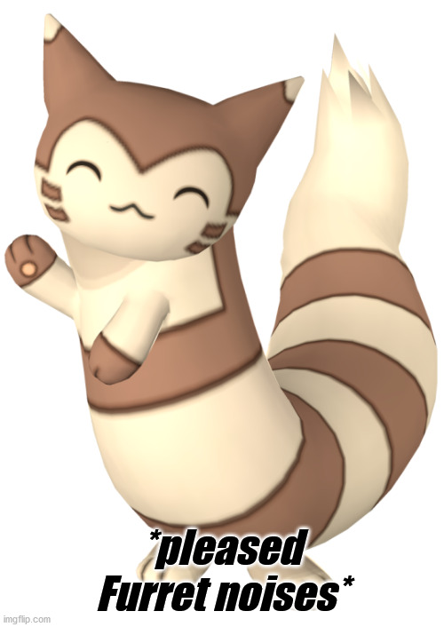 *pleased Furret noises* | made w/ Imgflip meme maker