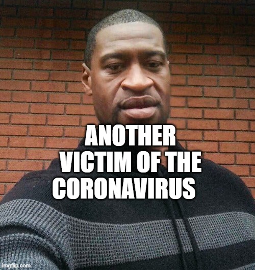 George Floyd | ANOTHER VICTIM OF THE CORONAVIRUS | image tagged in george floyd | made w/ Imgflip meme maker