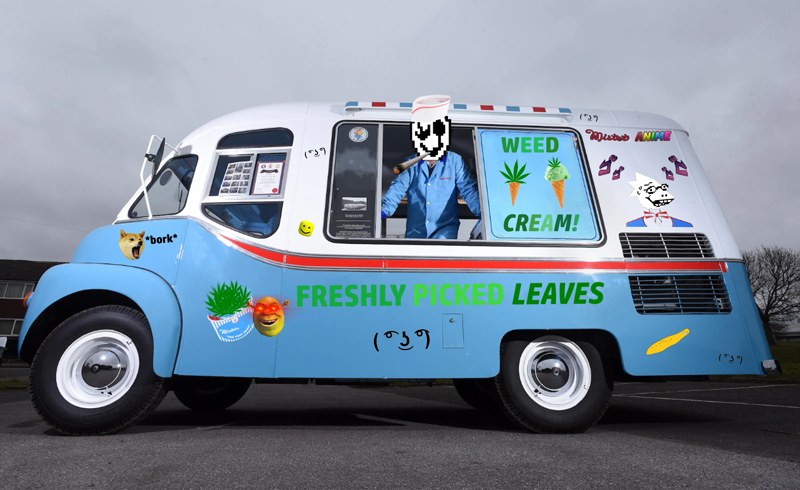 High Quality Groovy Van! Blank Meme Template