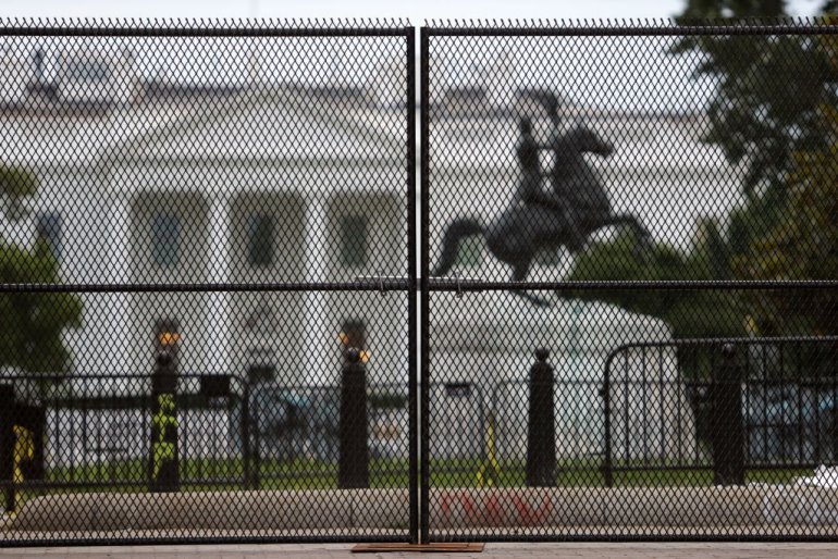 White House new 2020 fence Blank Meme Template