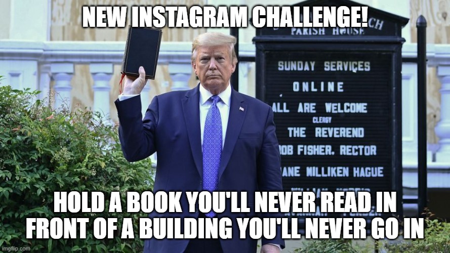 NEW INSTAGRAM CHALLENGE! HOLD A BOOK YOU'LL NEVER READ IN FRONT OF A BUILDING YOU'LL NEVER GO IN | made w/ Imgflip meme maker