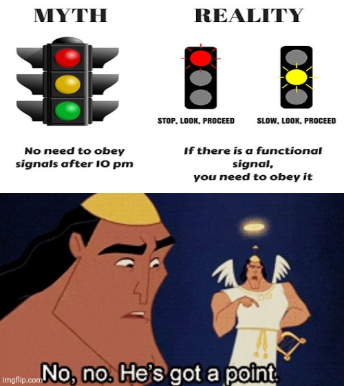 Traffic signals | image tagged in no no hes got a point,traffic light,funny,memes,meme,signal | made w/ Imgflip meme maker