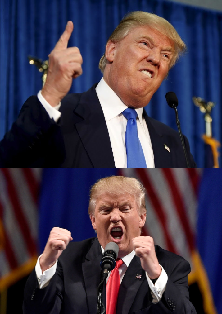 Crazy and Crazier Trump Blank Meme Template