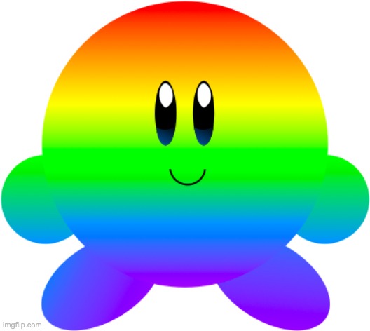 Kirby wishes you a happy pride month! | made w/ Imgflip meme maker