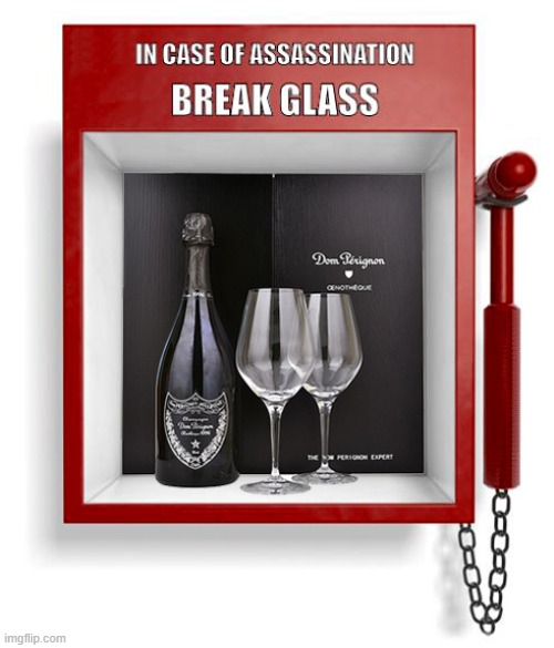 Special Occasion Champagne | image tagged in special occasion,champagne,break glass,assassination | made w/ Imgflip meme maker