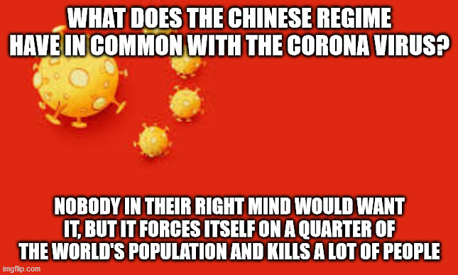 When something "Made in China" lasts, you wish it didn't | WHAT DOES THE CHINESE REGIME HAVE IN COMMON WITH THE CORONA VIRUS? NOBODY IN THEIR RIGHT MIND WOULD WANT IT, BUT IT FORCES ITSELF ON A QUARTER OF THE WORLD'S POPULATION AND KILLS A LOT OF PEOPLE | image tagged in chinese corona flag,china,coronavirus | made w/ Imgflip meme maker