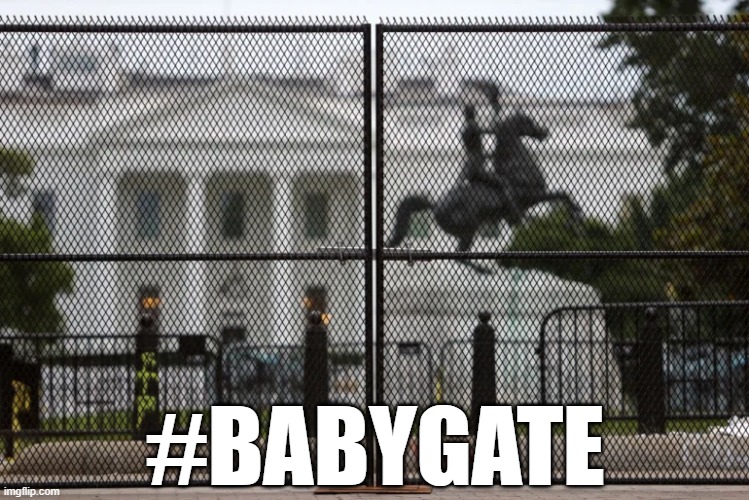 #BABYGATE | #BABYGATE | image tagged in donald trump,hiding,bunker baby,babygate | made w/ Imgflip meme maker