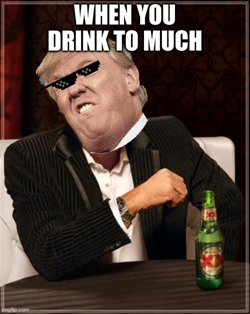 The Most Interesting Man In The World Meme |  WHEN YOU DRINK TO MUCH | image tagged in memes | made w/ Imgflip meme maker