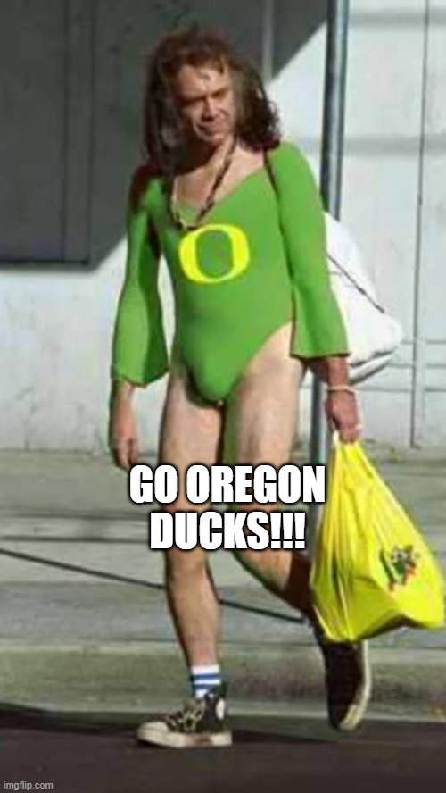 Quack Attack | GO OREGON DUCKS!!! | image tagged in duck fan | made w/ Imgflip meme maker