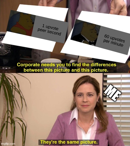 They are the same picture | ME | image tagged in they are the same picture | made w/ Imgflip meme maker