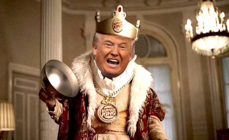 Trump Bunker King Blank Meme Template