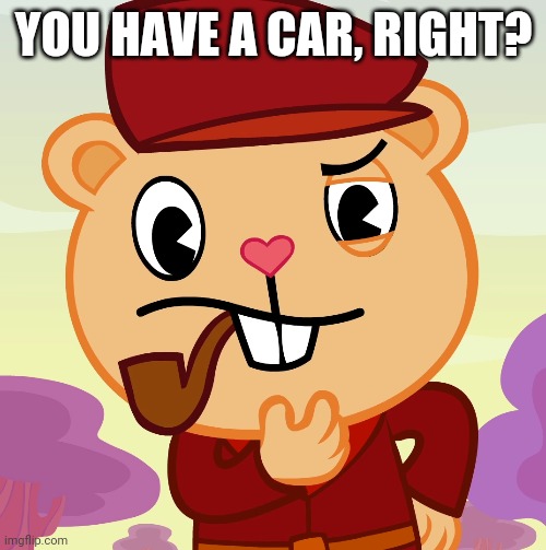 Pop (HTF) | YOU HAVE A CAR, RIGHT? | image tagged in pop htf | made w/ Imgflip meme maker