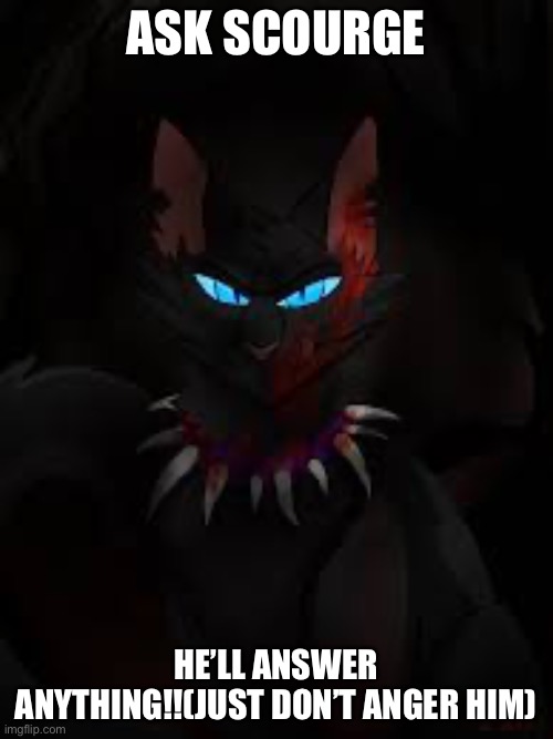 Ask Scourge | ASK SCOURGE; HE’LL ANSWER ANYTHING!!(JUST DON’T ANGER HIM) | made w/ Imgflip meme maker
