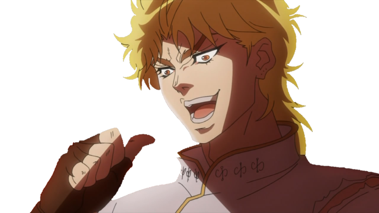 High Quality It Was Me Dio sticker Blank Meme Template