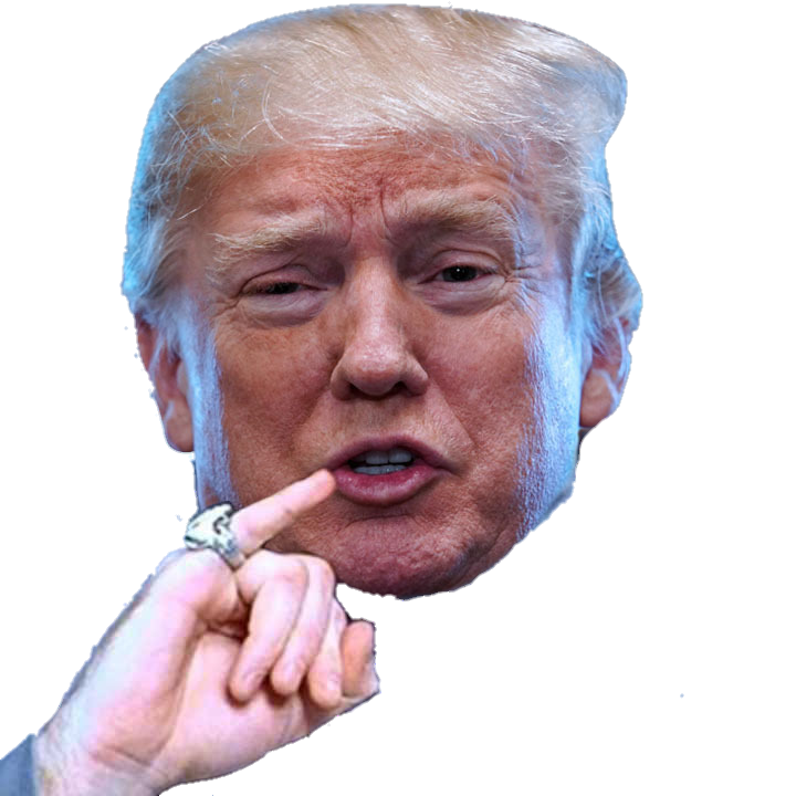Dr Evil Trump sticker Blank Meme Template