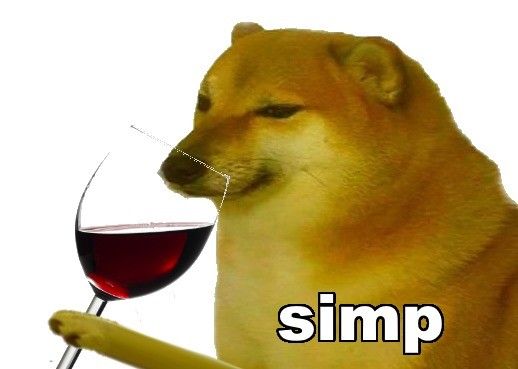 Doge Simp Blank Meme Template