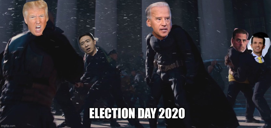 What Election Day 2020 will look like | ELECTION DAY 2020 | image tagged in the dark knight,bane,batman,election 2020 | made w/ Imgflip meme maker
