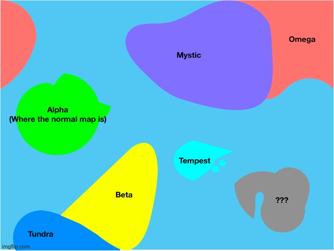 Here's the map so far. Please suggest a name for the gray one. | made w/ Imgflip meme maker