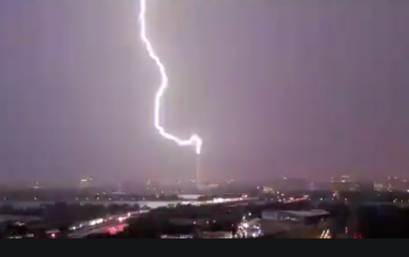 Washington Monument Lightning Blank Template - Imgflip