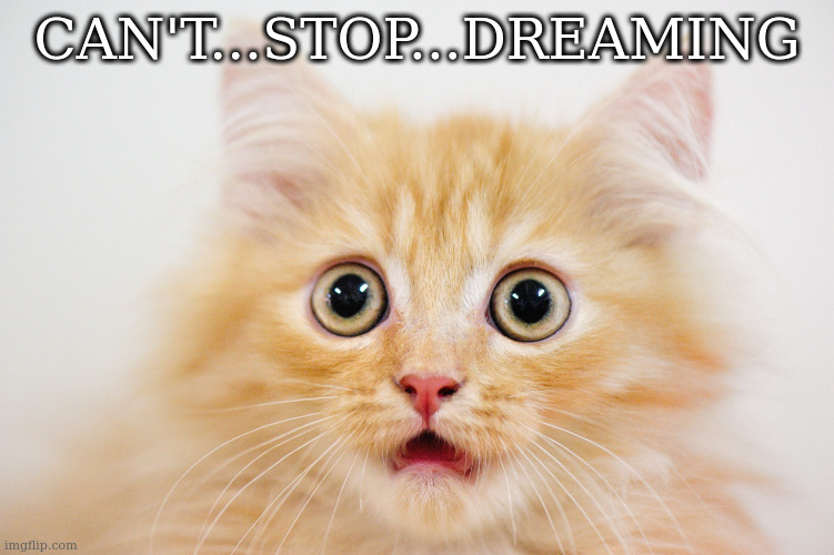 microdroplets | CAN'T...STOP...DREAMING | image tagged in microdroplets | made w/ Imgflip meme maker