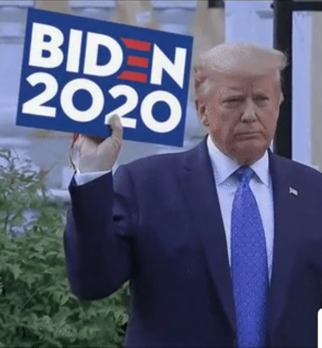 High Quality Trump for Biden 2020 Blank Meme Template