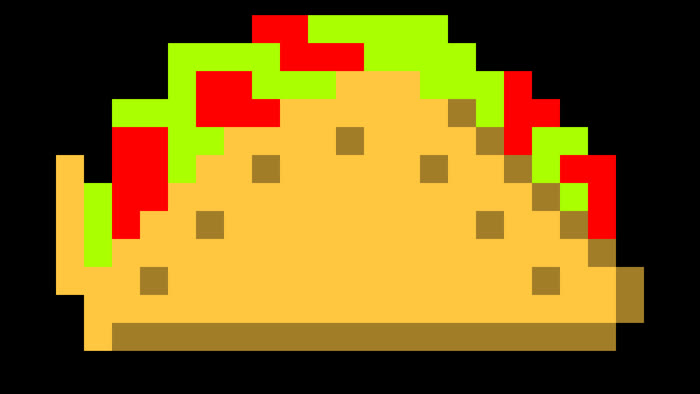 High Quality 8 bit Taco Blank Meme Template