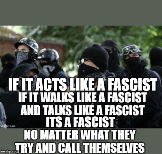 IF IT ACTS LIKE A FASCIST | made w/ Imgflip meme maker