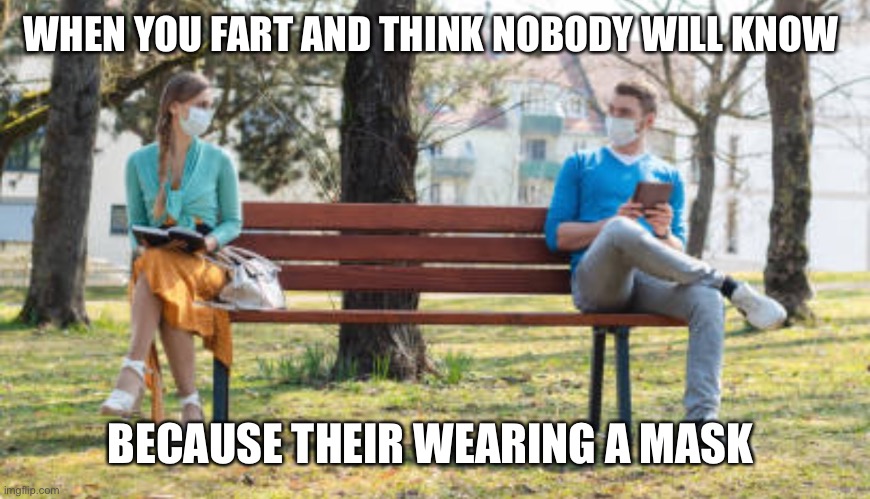 Masks dont work | WHEN YOU FART AND THINK NOBODY WILL KNOW; BECAUSE THEIR WEARING A MASK | image tagged in mask | made w/ Imgflip meme maker