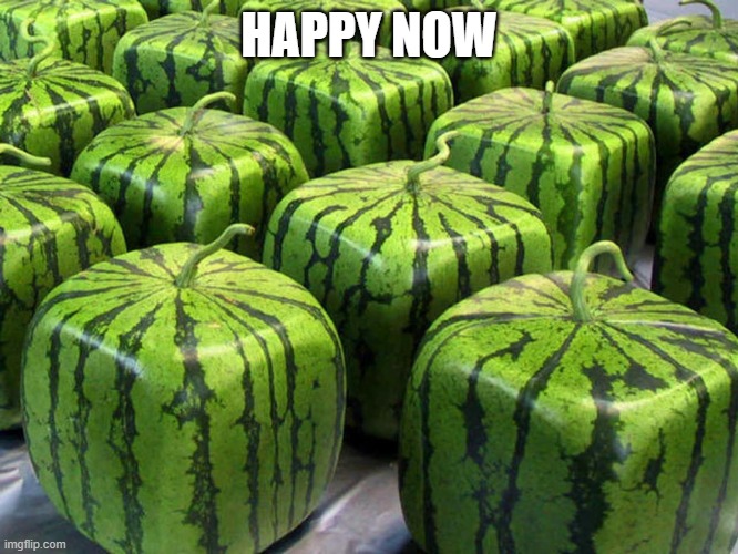Minecraft Melons | HAPPY NOW | image tagged in minecraft melons | made w/ Imgflip meme maker
