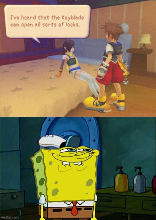 I THINK THE GAMES RATING JUST WENT UP | image tagged in memes,don't you squidward,kingdom hearts | made w/ Imgflip meme maker