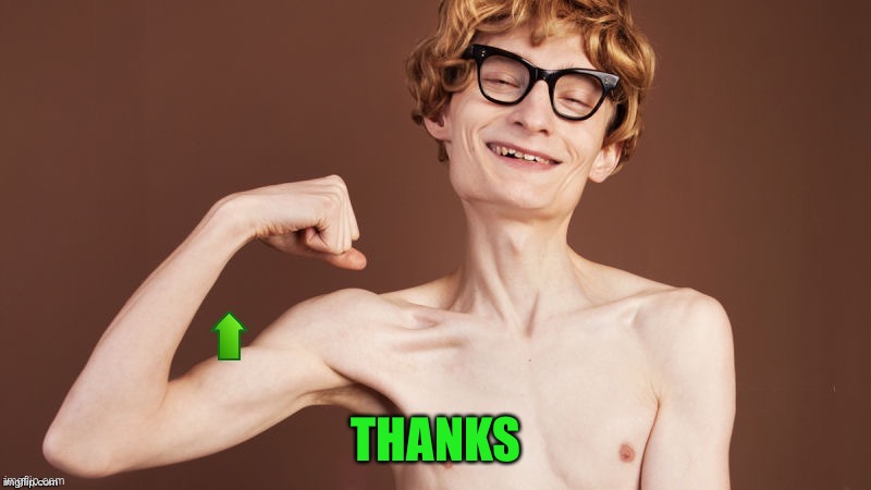 Strong arm Upvote | THANKS | image tagged in strong arm upvote | made w/ Imgflip meme maker