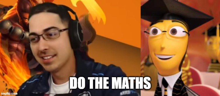 A streamer and a bee | DO THE MATHS | image tagged in bees | made w/ Imgflip meme maker