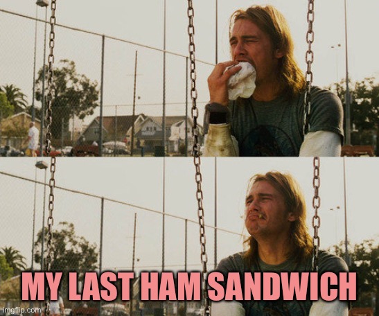 First World Stoner Problems Meme | MY LAST HAM SANDWICH | image tagged in memes,first world stoner problems | made w/ Imgflip meme maker