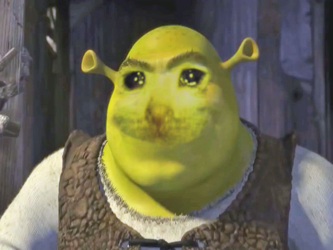 Sad Shrek Blank Template Imgflip