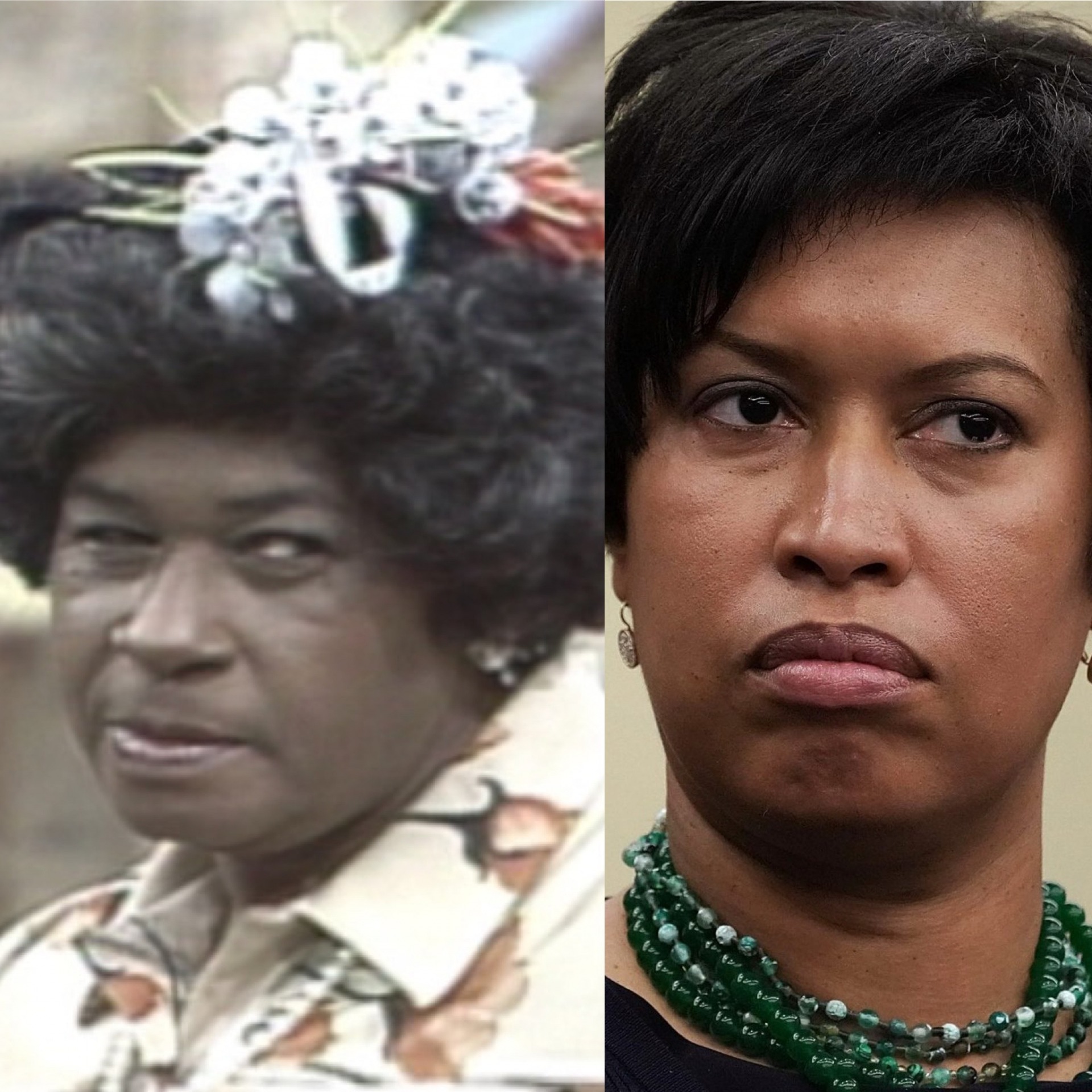 High Quality Auntie Esther Granddaughter Mayor Muriel Bowser Blank Meme Template