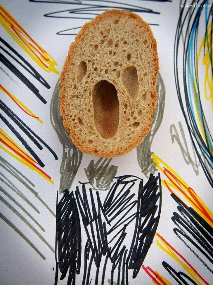 Scream bread Blank Meme Template