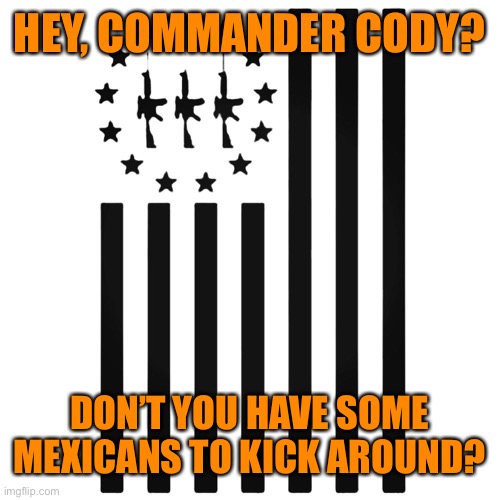 HEY, COMMANDER CODY? DON’T YOU HAVE SOME MEXICANS TO KICK AROUND? | made w/ Imgflip meme maker