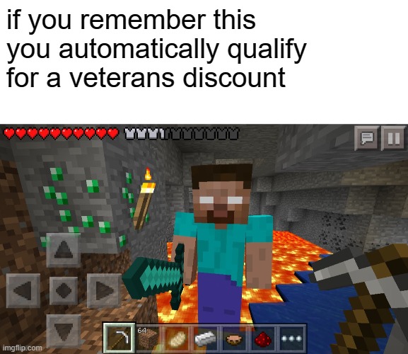 Anybody remember when he used to be on the front of the YouTube page all the time? | if you remember this
you automatically qualify 
for a veterans discount | image tagged in blank white template,herobrine,veterans discount,memes,funny,dastarminers awesome memes | made w/ Imgflip meme maker