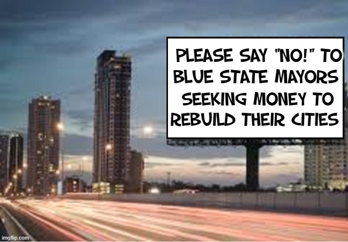 Ask the DNC, MSM, & Celebs who encouraged Looting & Murderous Riots | PLEASE SAY "NO!" TO
BLUE STATE MAYORS; SEEKING MONEY TO
REBUILD THEIR CITIES | image tagged in vince vance,just say no,blue states,red state,rioting,looting | made w/ Imgflip meme maker