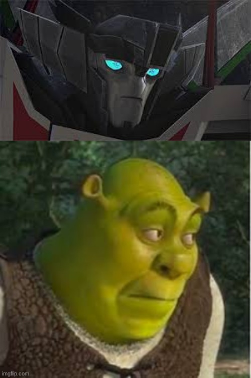 Wheeljack = Shrek? | image tagged in transformers,shrek | made w/ Imgflip meme maker
