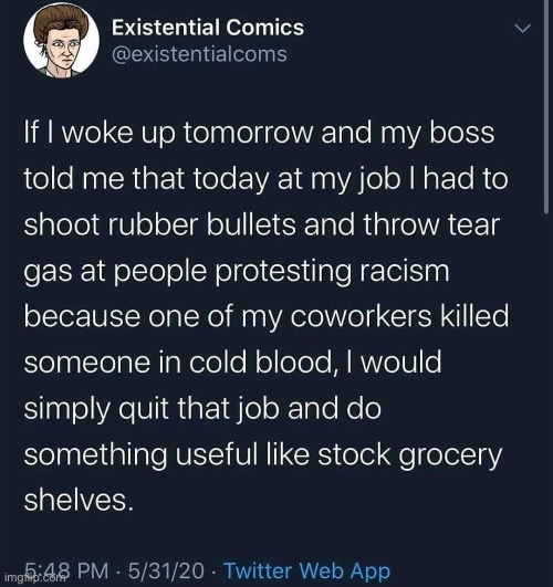 A dose of total common sense. | image tagged in repost,racism,police brutality,police,common sense,work | made w/ Imgflip meme maker