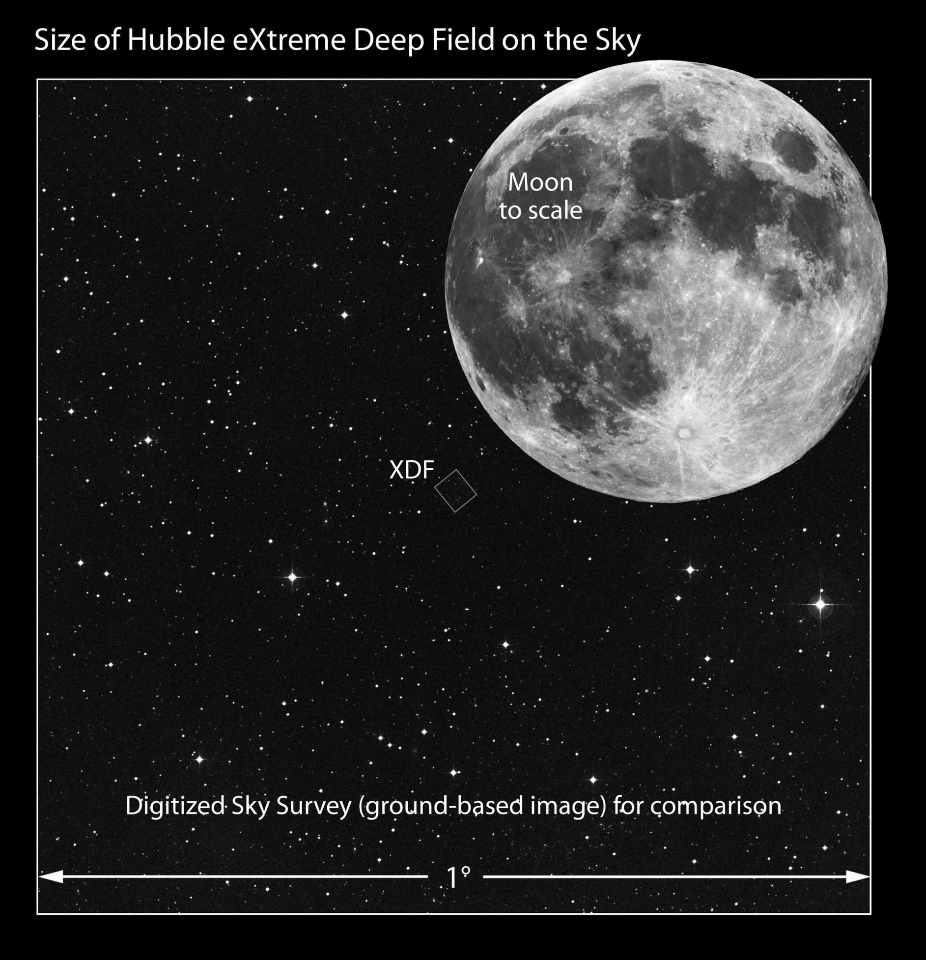 Hubble deep field comparison Blank Meme Template