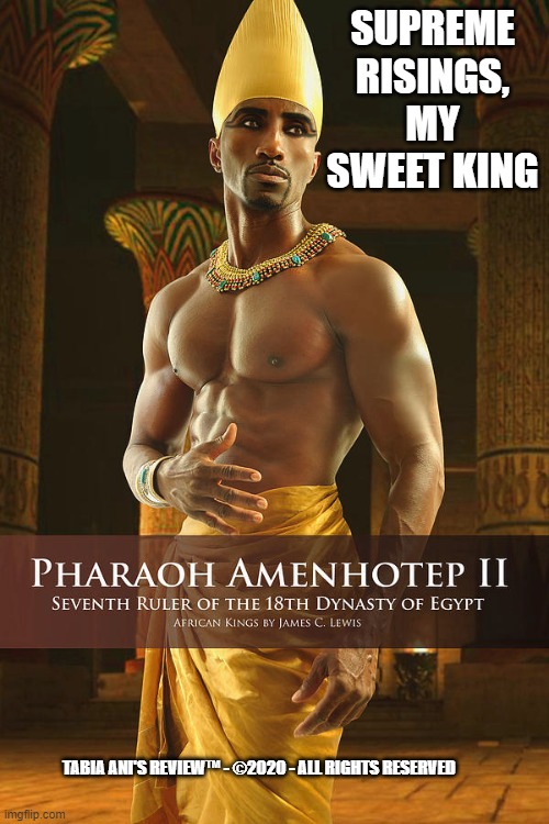 Supreme Risings | SUPREME RISINGS, MY SWEET KING; TABIA ANI'S REVIEW™ - ©2020 - ALL RIGHTS RESERVED | image tagged in pharaoh | made w/ Imgflip meme maker
