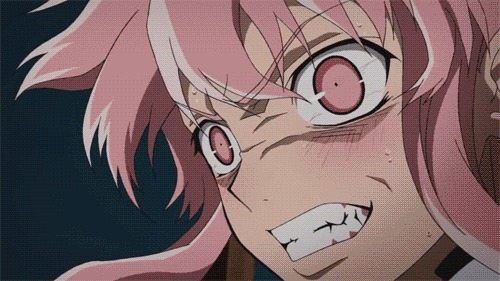 Angry anime girl Blank Meme Template