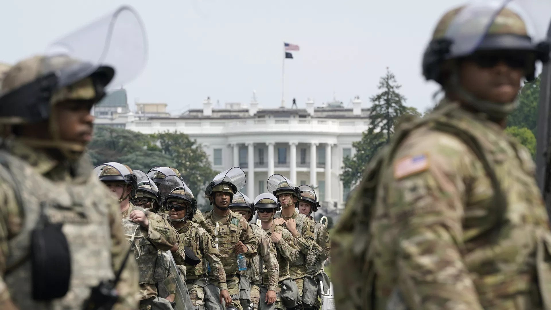 National Guard White House Blank Meme Template